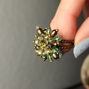 Beautiful Beaded cocktail ring
